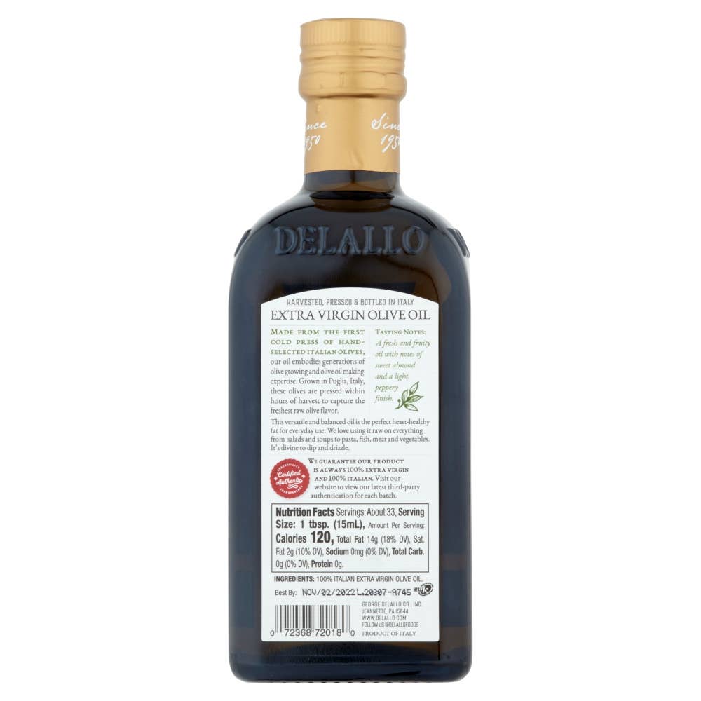 Delallo - Extra Virgin Olive Oil 500ml