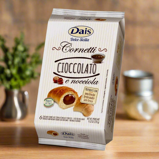 Croissants with Chocolate & Hazelnut Cream 6pcs