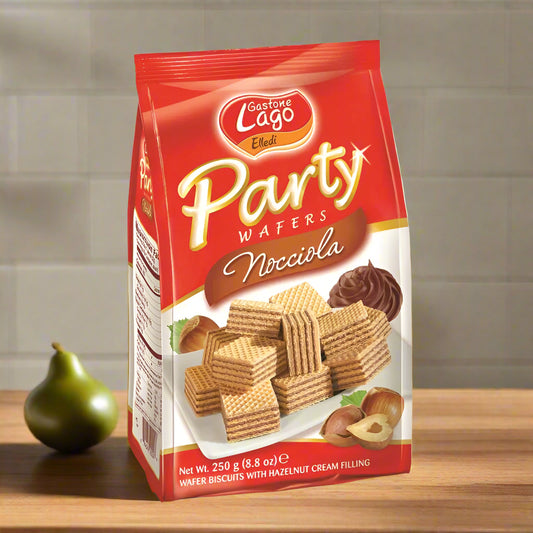 Gastro Lago Party Wafers Nocciola packaging on a white background